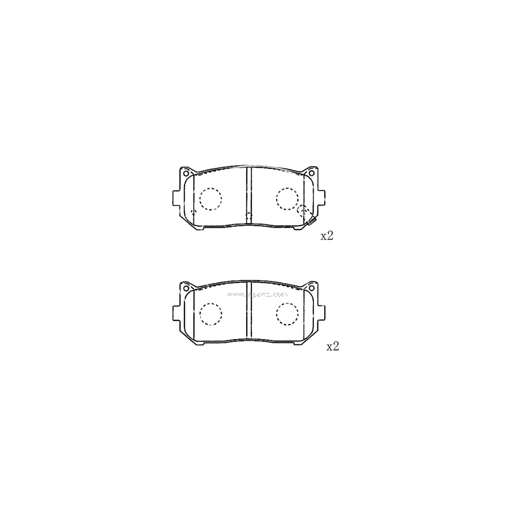 HYUNDAI KIA 58302-AAA40 Rear Axle Disc Brake Pad
